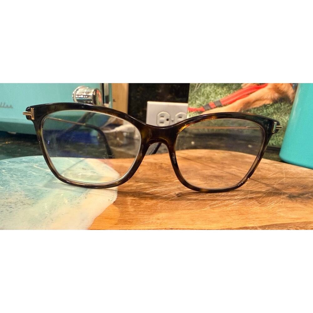 Tom Ford TF5712-B 052 Tortoise Eyeglasses Frames 50-16-140 Made in Italy